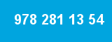 978 281 13 54 978 281 13 54